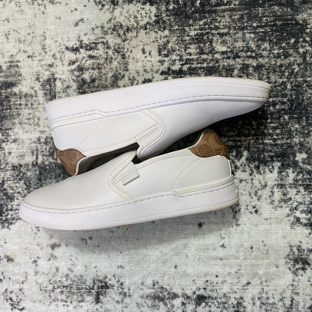 Women's Coach Walker Slip On Sneaker, Style C0571 White, Size 8.5 - Picture 2 of 8